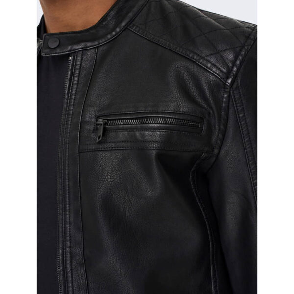 Only and Sons Biker Jacket 22011975 Black (4)