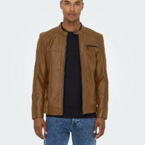 Only and Sons Biker Jacket 22011975 Brown