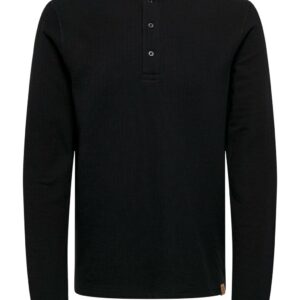 only-and-sons-ανδρικό-henley-ls-shirt-22030878-black