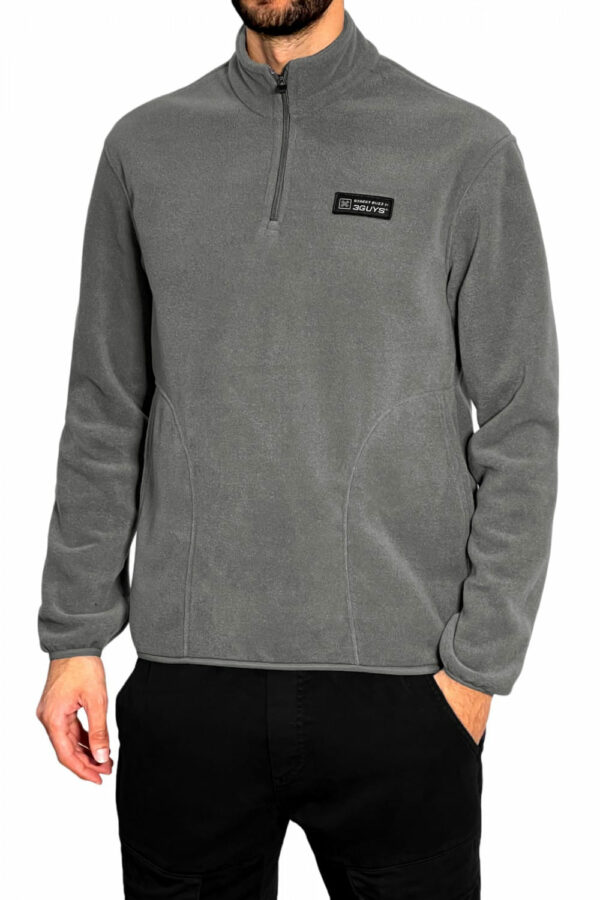 3guys-μπλούζα-fleece-με-φερμουάρ-win-4672-γκρι (2)