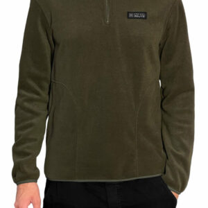 3guys-μπλούζα-fleece-με-φερμουάρ-win-4672-χακί (1)