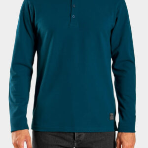 3guys-μακρυμάνικο-henley-t-shirt-nereo-5225-petrol
