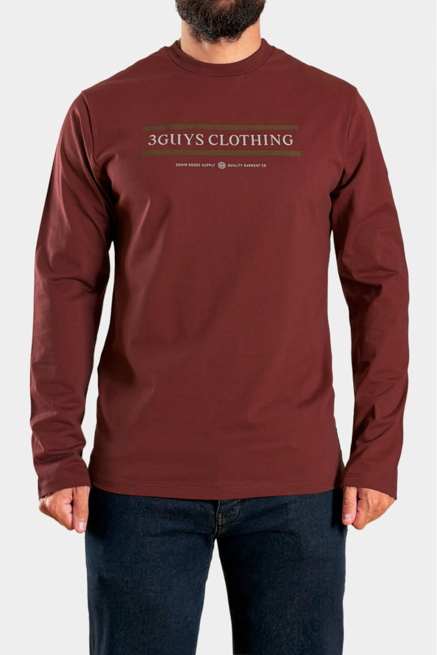 3guys-μακρυμάνικο-t-shirt-rune-5232-burgundy (2)