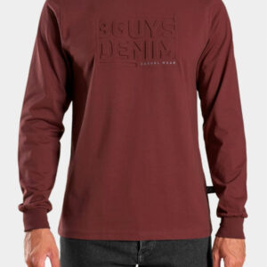 3guys-μακρυμάνικο-t-shirt-tiberius-5231-burgundy (1)