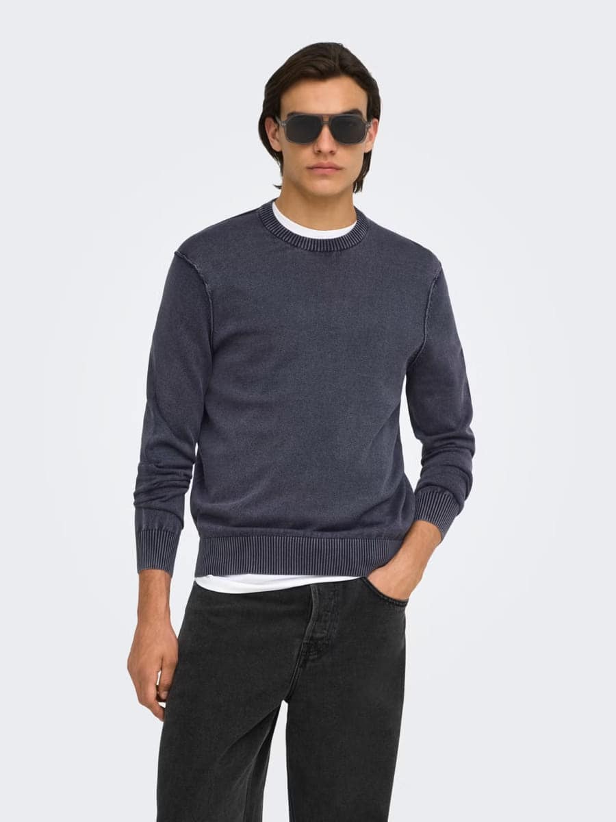 only-and-sons-βαμβακερό-πουλόβερ-22039418-μπλε (1)